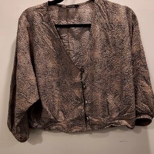 Animal print top